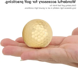 Wat vinden we goed aan de Set van 4 Golfballen Dubbellaag Goud