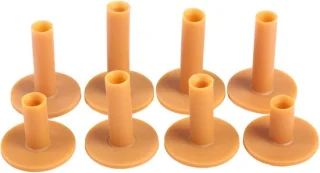 Set van 8 rubber golf t's