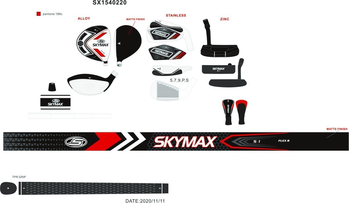 Wat vinden we goed aan de Skymax S1 Full Set Rechtshandig Men Graphite