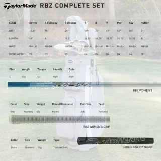 TaylorMade RBZ 2.0 Dames 14-Delige Golfset 2025