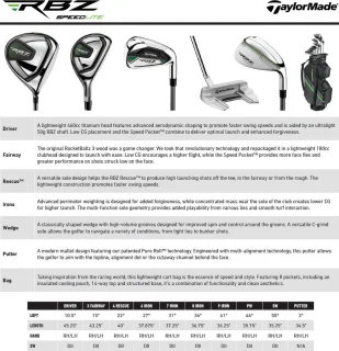TaylorMade RBZ SpeedLite 19-Delige Golfset Graphite