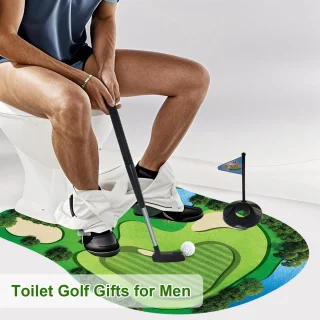 Toilet Midgetgolfspel Set (6-delig)