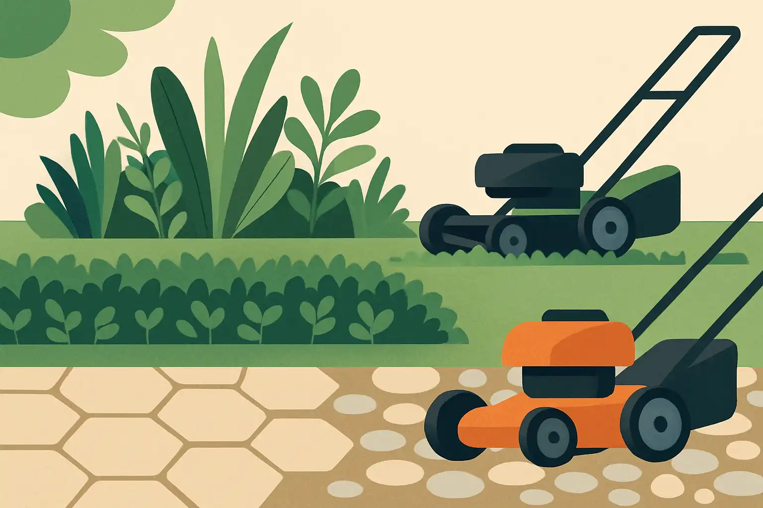 Alternatieven voor gras: onderhoudsarme gazonopties en hoe je ze maait