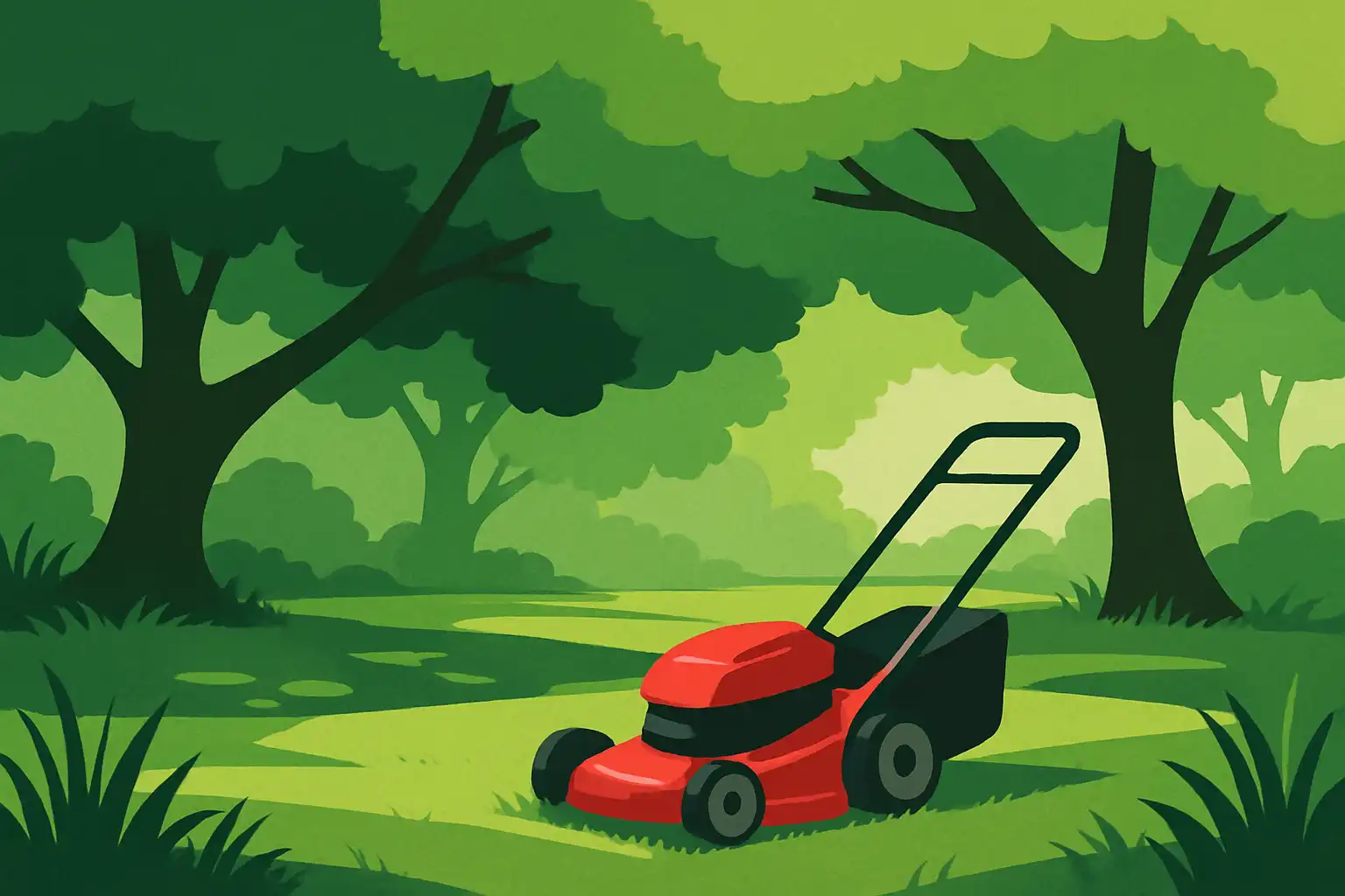 Grasmaaien in de schaduw: tips voor een gezond gazon onder bomen