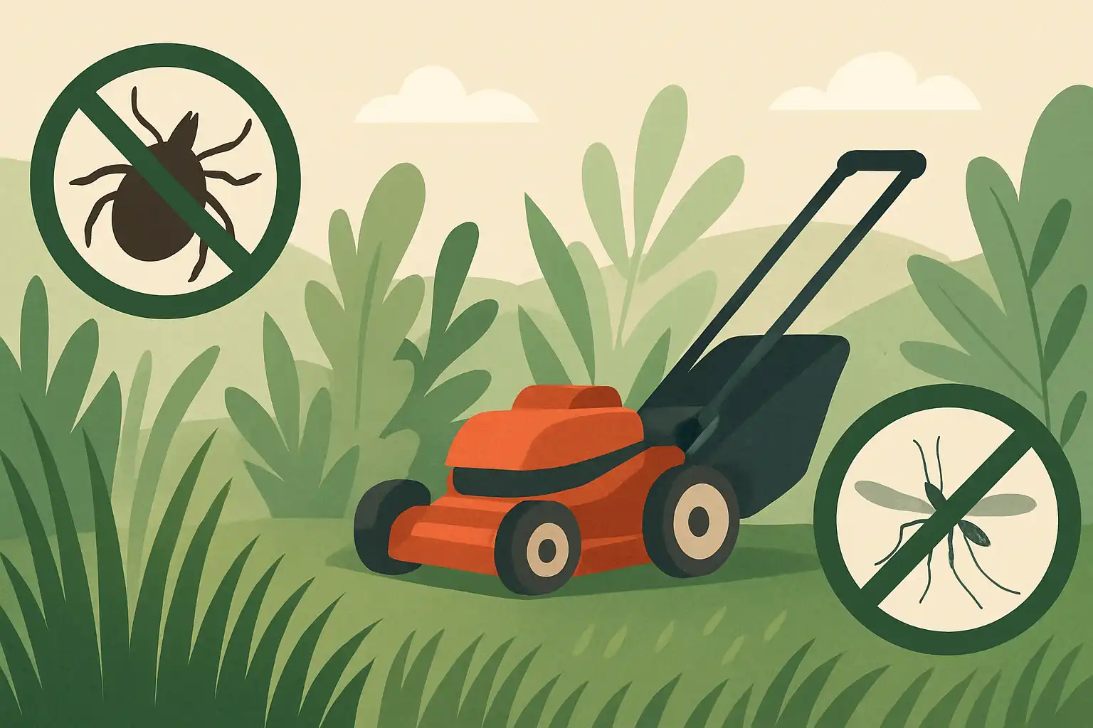 Maaien tegen teken en muggen: zo maai je je gazon insectenarm