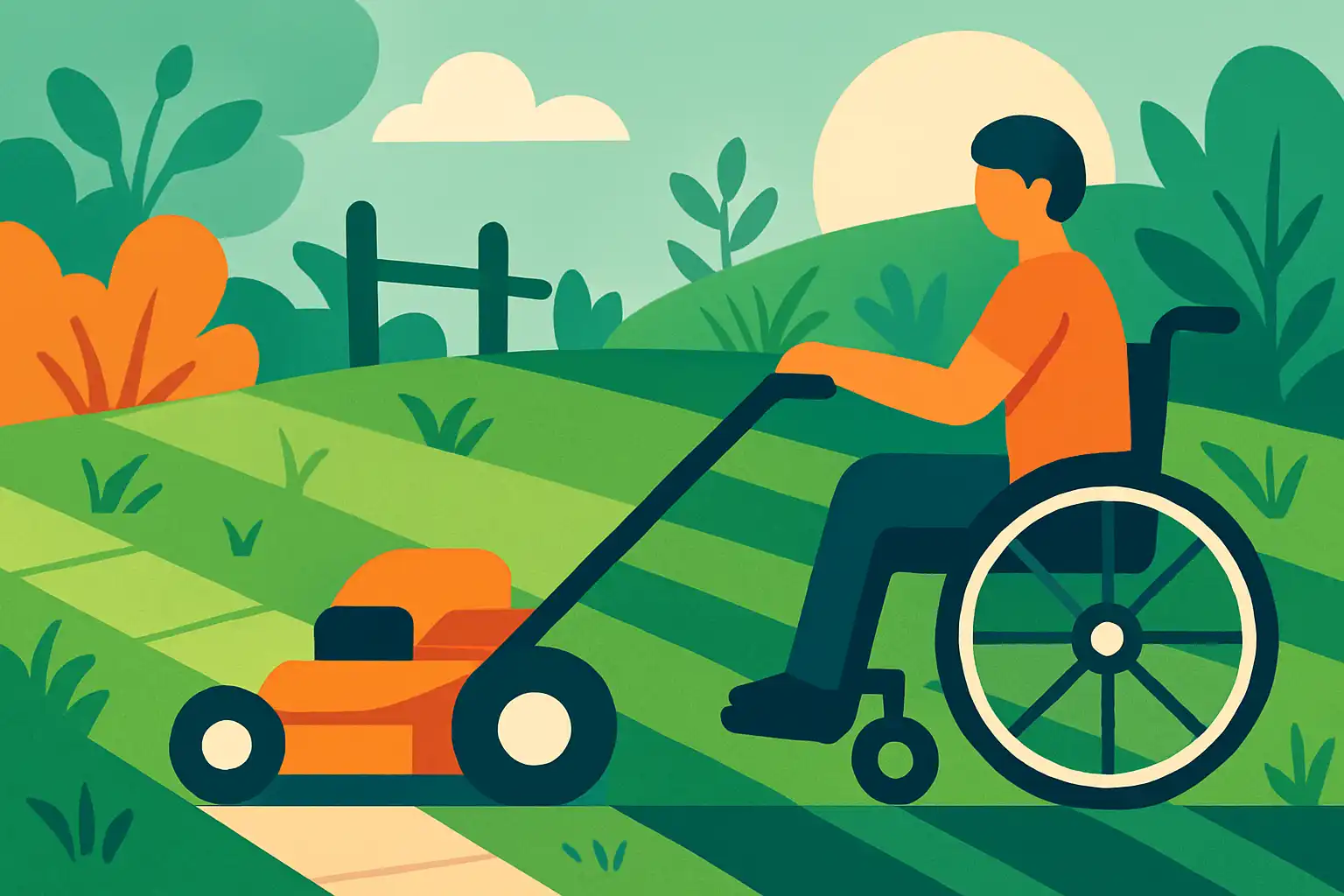 Maak je gazon toegankelijk: slimme maaitechnieken en tuinaanpassingen voor rolstoelgebruikers