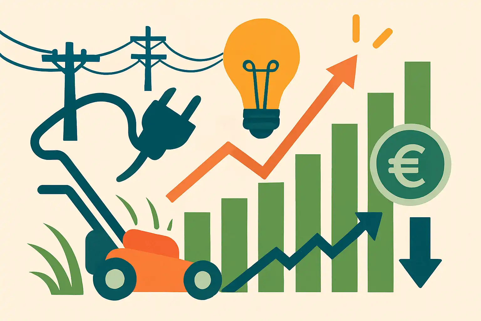 Wat jouw grasmaaier doet met het energienet: tips om piekbelasting te vermijden en kosten te drukken