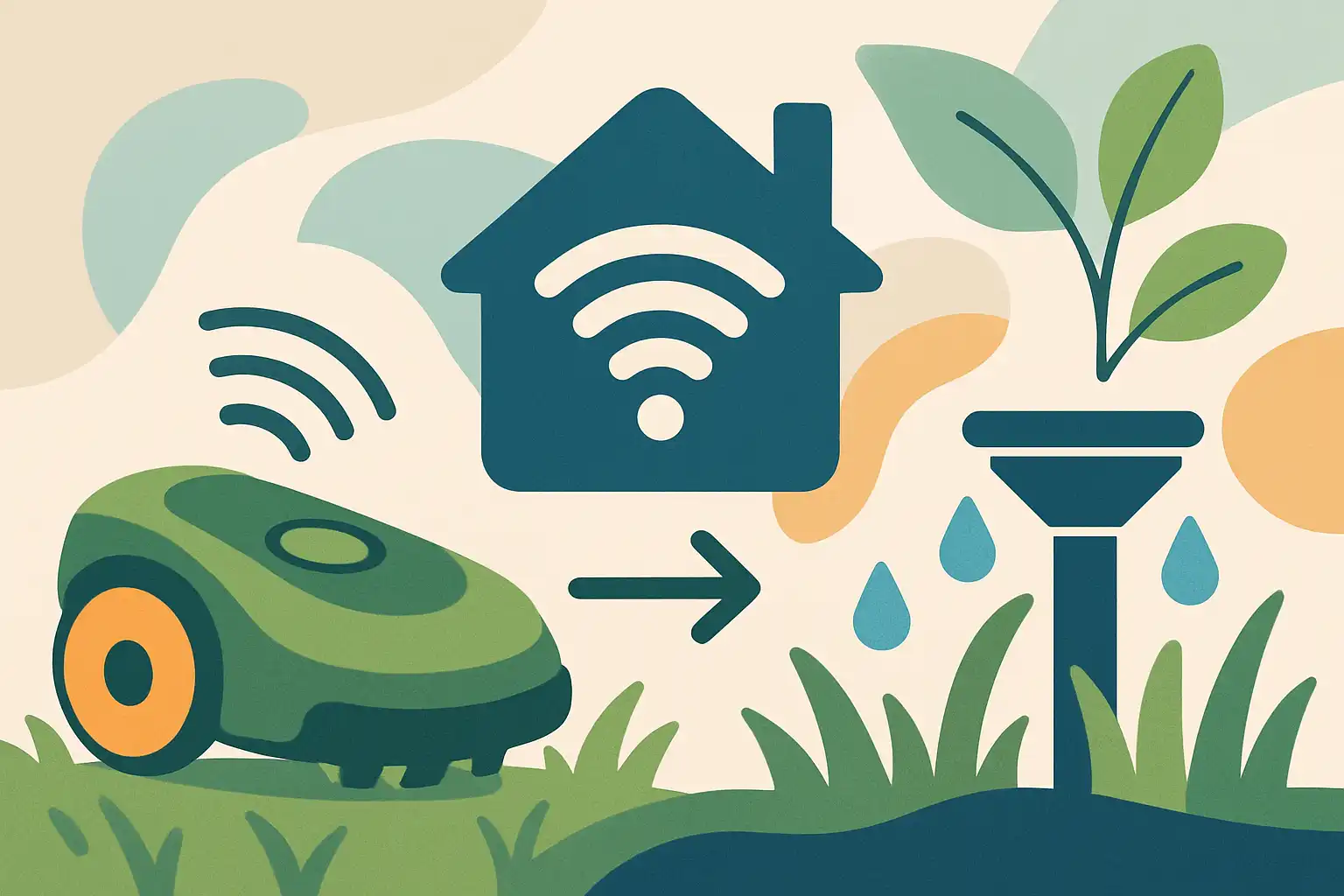 Zo koppel je je robotmaaier aan je slimme irrigatiesysteem en bespaar water