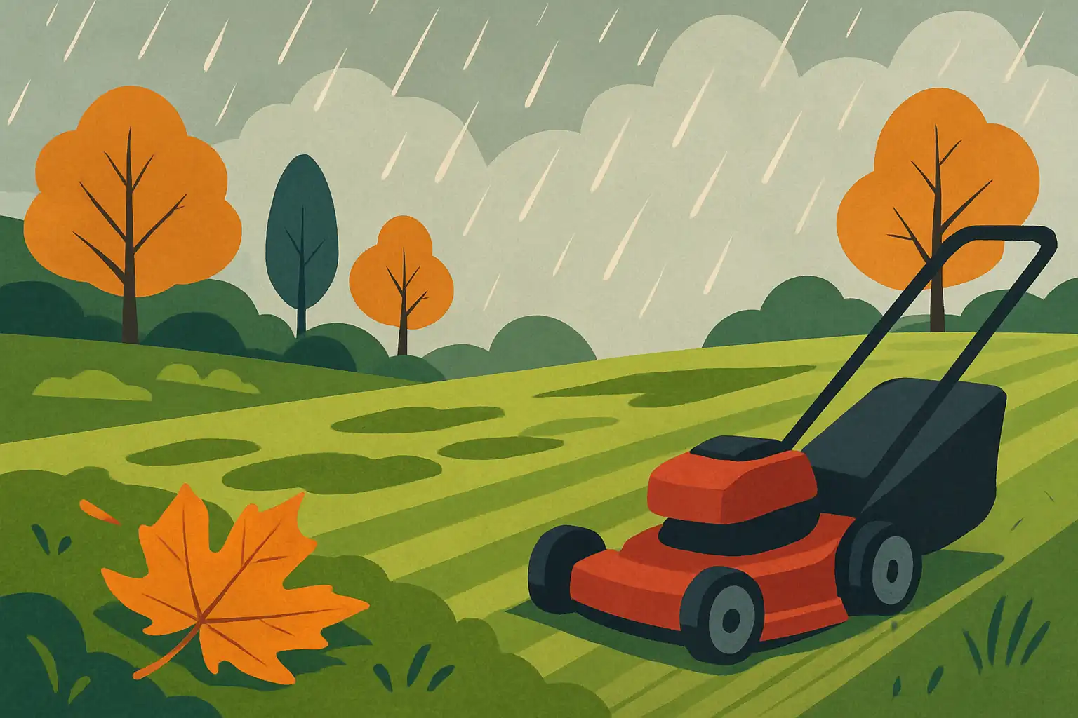 Zo maai je slim tijdens natte herfstweken: voorkom spoorvorming en mos
