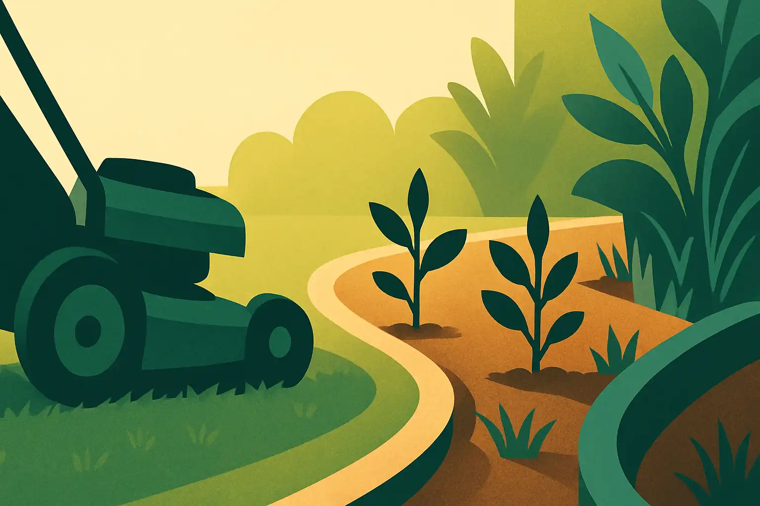 Zo voorkom je dat je grasmaaier je tuin vernielt: slimme fixes voor kwetsbare randen, borders en jonge aanplant