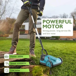 Accugrasmaaier 21 cm met telescoopstang en borstelloze motor