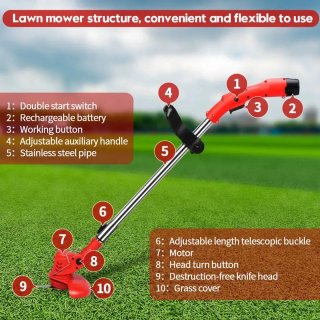 Wat vinden we goed aan de Traumheim®4-in-1 Kantenmaaier – Grastrimmer – Bosmaaier – Grasmaaier – Draadloos & Elektrisch – Incl. 2 Accu ‘s & Snellader - red