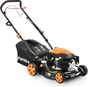 3-in-1 Benzine Grasmaaier met Achterwielaandrijving - 42 cm Maaibreedte - Voor Kleine Tuinen