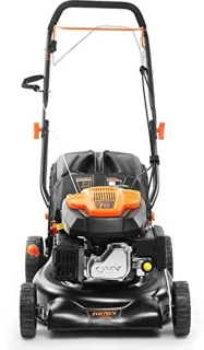 3-in-1 Benzine Grasmaaier met Achterwielaandrijving - 42 cm Maaibreedte - Voor Kleine Tuinen