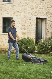 Elektrische Grasmaaier 1400W met 38 cm Maaibreedte voor Tuinen tot 500 m²
