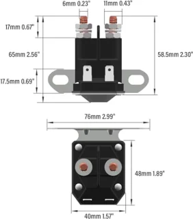 Startmagneetrelais 12 V voor grasmaaiers - Geschikt voor diverse modellen