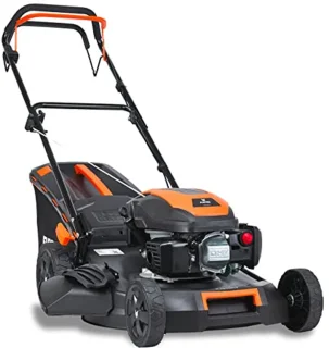 4-in-1 Benzine Grasmaaier - 51 cm Maaibreedte met Achterwielaandrijving en Mulchfunctie