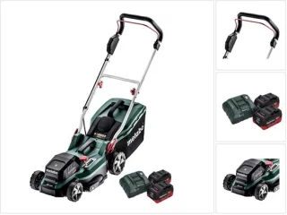 Metabo RM 36-18 LTX BL 36 Accu grasmaaier 36 V ( 2x 18 V ) LTX Brushless + 2x accu 10.0 Ah + lader