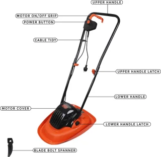 Cortacúsped Aerostßtico 1.200W 30cm - Tuinmachine voor Perfecte Grasmaaien