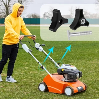 Grasmaaier handvat bouten - set van 4 - driehoek handvat knop moer schroef