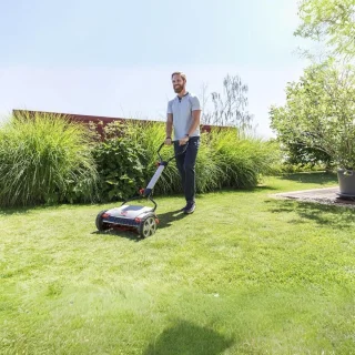 Grasmaaier Handmatig – Grastrimmer Opvouwbaar – Handmaaier 38 Cm Breed - Kooimesmaaier