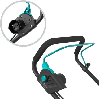Grasmaaier 1600W - 38 cm maaibreedte - Vijf instelbare maaihoogtes: 25/40/50/60/70 mm