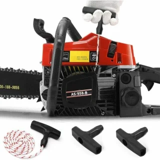 Starthendel voor grasmaaier, terugslagstartkoord met 3 starthendels, accessoires voor grasmaaiers met snoer voor de meeste grasmaaiers-Een meter touw