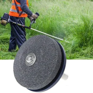 Professioneel Slijpen Sneller Grasmaaier Mes - Slijper Tuin Industrieel Gereedschap - Slijtvaste Grasmaaier voor Boormachine - 2.1in * 1.9in - HTML Content toegevoegd .