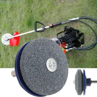 Professioneel Slijpen Sneller Grasmaaier Mes - Slijper Tuin Industrieel Gereedschap - Slijtvaste Grasmaaier voor Boormachine - 2.1in * 1.9in - HTML Content toegevoegd .
