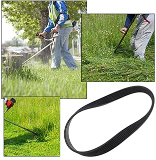 7PJ490mm grasmaaier aandrijving 16mm breedte rubber synchrone gesloten lus distributieriem compatibel met QUALCAST roterende maaiers