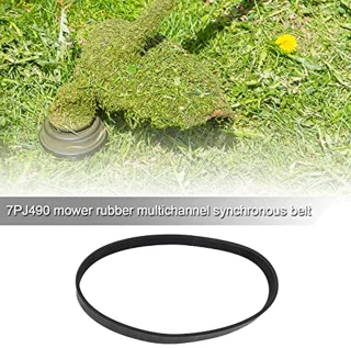 7PJ490mm grasmaaier aandrijving 16mm breedte rubber synchrone gesloten lus distributieriem compatibel met QUALCAST roterende maaiers