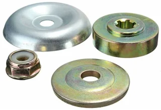 4 stuks vervangende metalen tandwielkast moer bevestigingsset voor bosmaaier, strimmer, grasmaaier, bosmaaier
