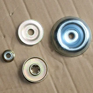 4 stuks vervangende metalen tandwielkast moer bevestigingsset voor bosmaaier, strimmer, grasmaaier, bosmaaier