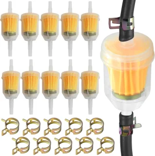 10 stuks brandstoffilter benzinefilter 6mm/8mm voor motorfiets, scooter, grasmaaier en bromfiets