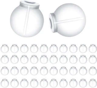 100 stuks rubberen oorbelachterkappen