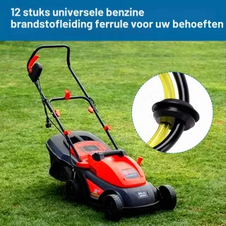 12 stuks brandstoftankdoorvoertule voor bosmaaiers, trimmers en grasmaaiers