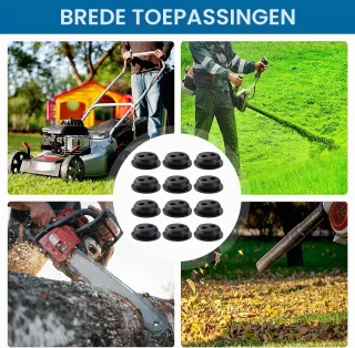 12 stuks brandstoftankdoorvoertule voor bosmaaiers, trimmers en grasmaaiers