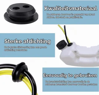 12 stuks brandstoftankdoorvoertule voor bosmaaiers, trimmers en grasmaaiers