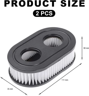 2-pack luchtfilter voor grasmaaier