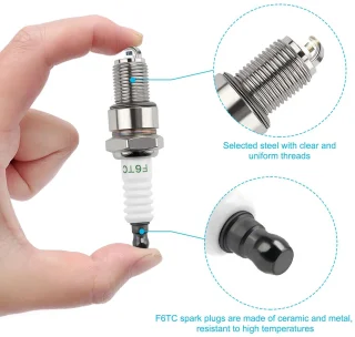 2 stuks luchtfilters en bougies voor grasmaaier