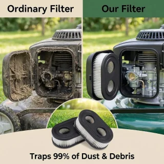 2 stuks luchtfilters voor grasmaaier Briggs &
