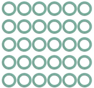 30 stuks groene vezelafdichtringen 1/2 inch (18 x 12 x 1,5 mm)