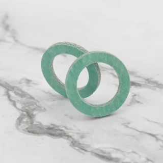 30 stuks groene vezelring afdichtring 1/2 inch (18 x 12 x 1,5 mm)
