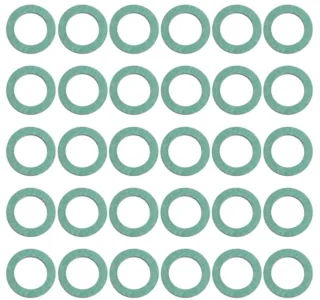 30 stuks groene vezelring afdichtring 1/2 inch (18 x 12 x 1,5 mm)