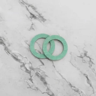 30 stuks groene vezelring afdichtring 1/2 inch (18 x 12 x 1,5 mm)