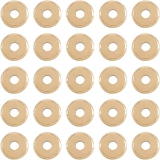 304 Roestvrijstalen Plat Ronde Afstandskralen 10 mm - Set van 100