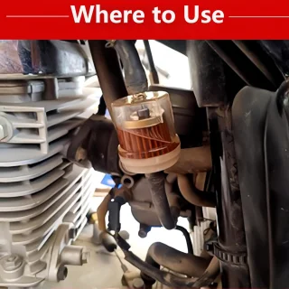 8 mm universele benzinefilter voor motorfiets, grasmaaier, scooter en auto