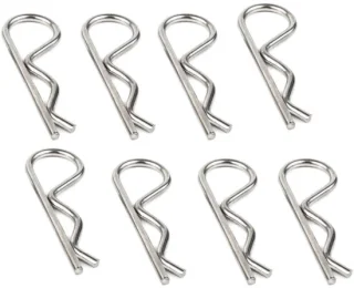 8 stuks 304 rvs borgpennen en veerclips 3,5x75mm