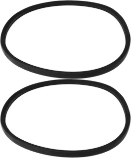 Aandrijfriemen voor grasmaaiers, set van 2 stuks, 667 x 10 x 6 mm, zwart