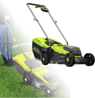 Accu grasmaaier 33 cm zwart